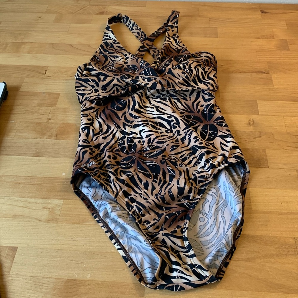 SPEEDO Tiger Print Swimsuit- Size 6
